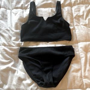 Girls Navy Blue Abercrombie Bikini